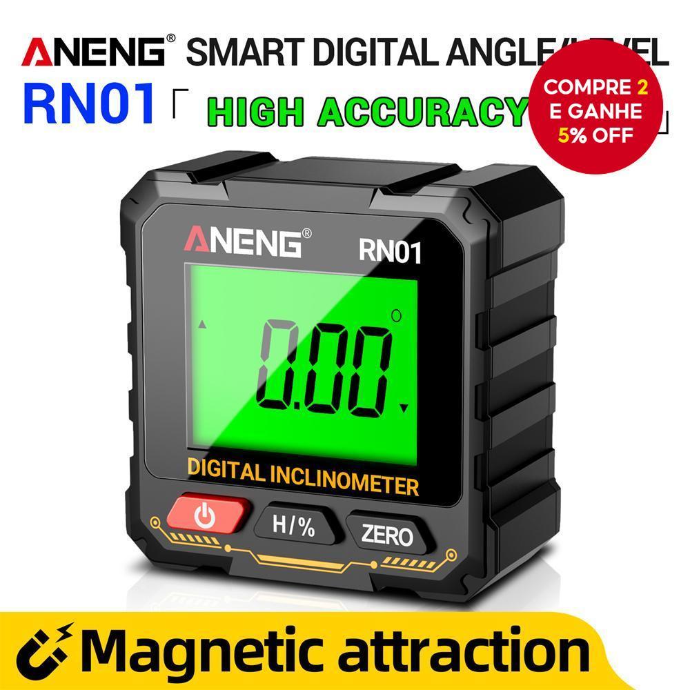 Várias Unidades ANENG RN01 Transferidor Digital Magnético Medidor De Medição De Ângulo De 360 Graus