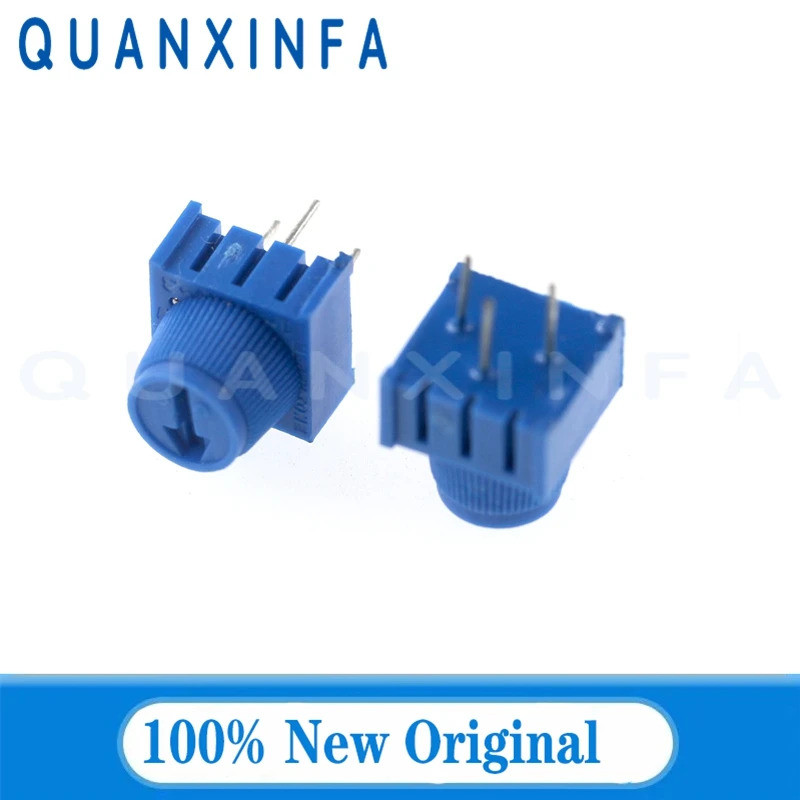 10 Pcs 3386P 3386P-1-103 500 ohm 500R 1K 2K 5K 10K 20K 50K 100K 200K 500K 1M Trimpot Trimmer Potenciômetro chip Em Estoq
