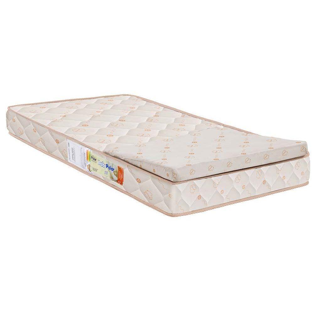 Colchão do Bebê D18 Baby Rampa Anti-Refluxo Berço - 60x130x10 - Polar
