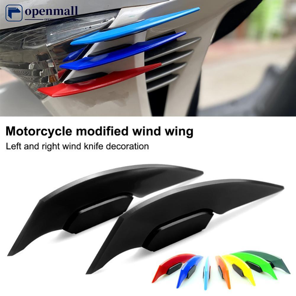 Nobleflying OMALL 2 Peças Universal Motocicleta Winglet Aerodinâmico Spoiler Asa Com Adesivo De Decoração O2R3