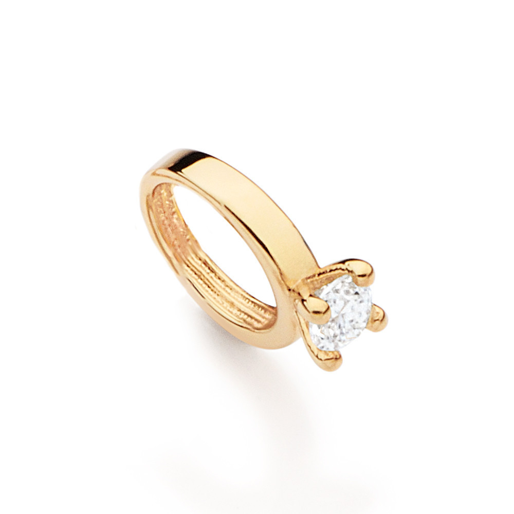Pingente Rommanel Mini Anel Solitário Zircônia - 542945