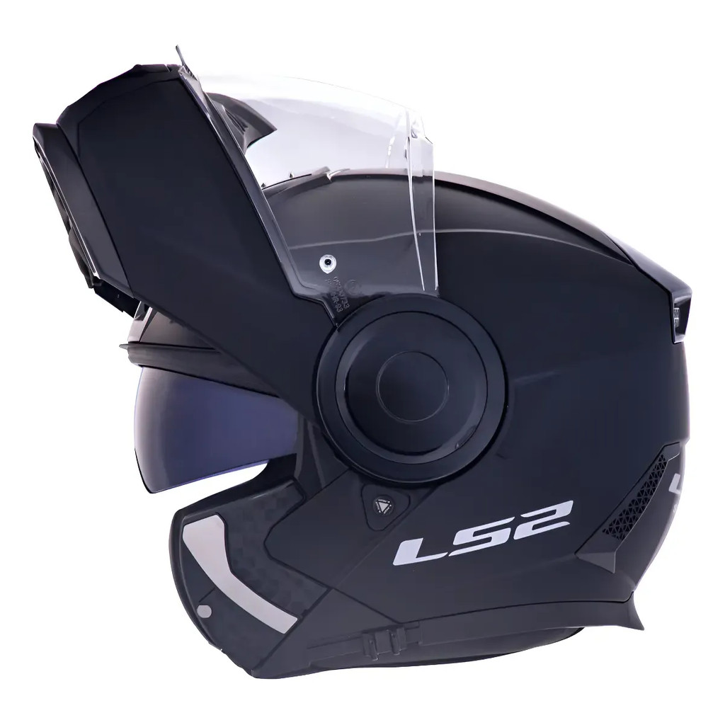 Capacete Moto Ls2 Scope Ff902 Monocolor Preto Fosco Robocop