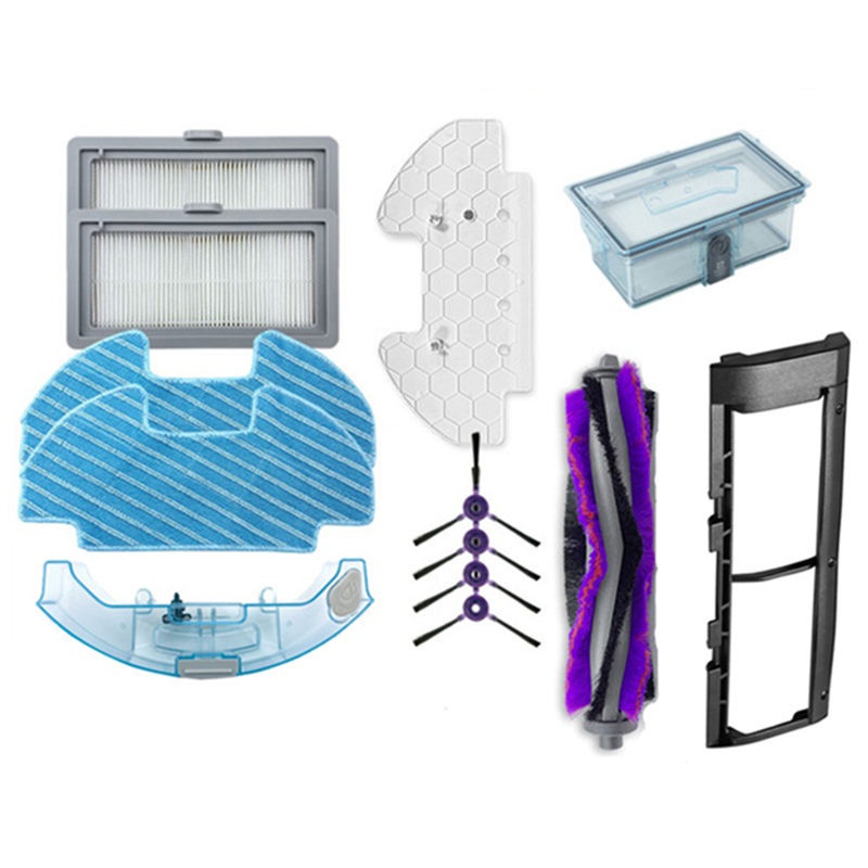 Escova Lateral QP5Z, Rolo, Filtro HEPA, Tanque de Água para Mop para Peças do Aspirador Robô Midea i5 Young LNHY