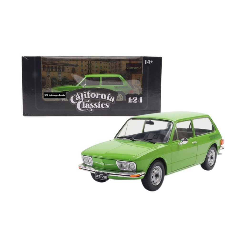 Carro em Miniatura Volkswagen Brasilia 1976 California Classics Escala 1:24