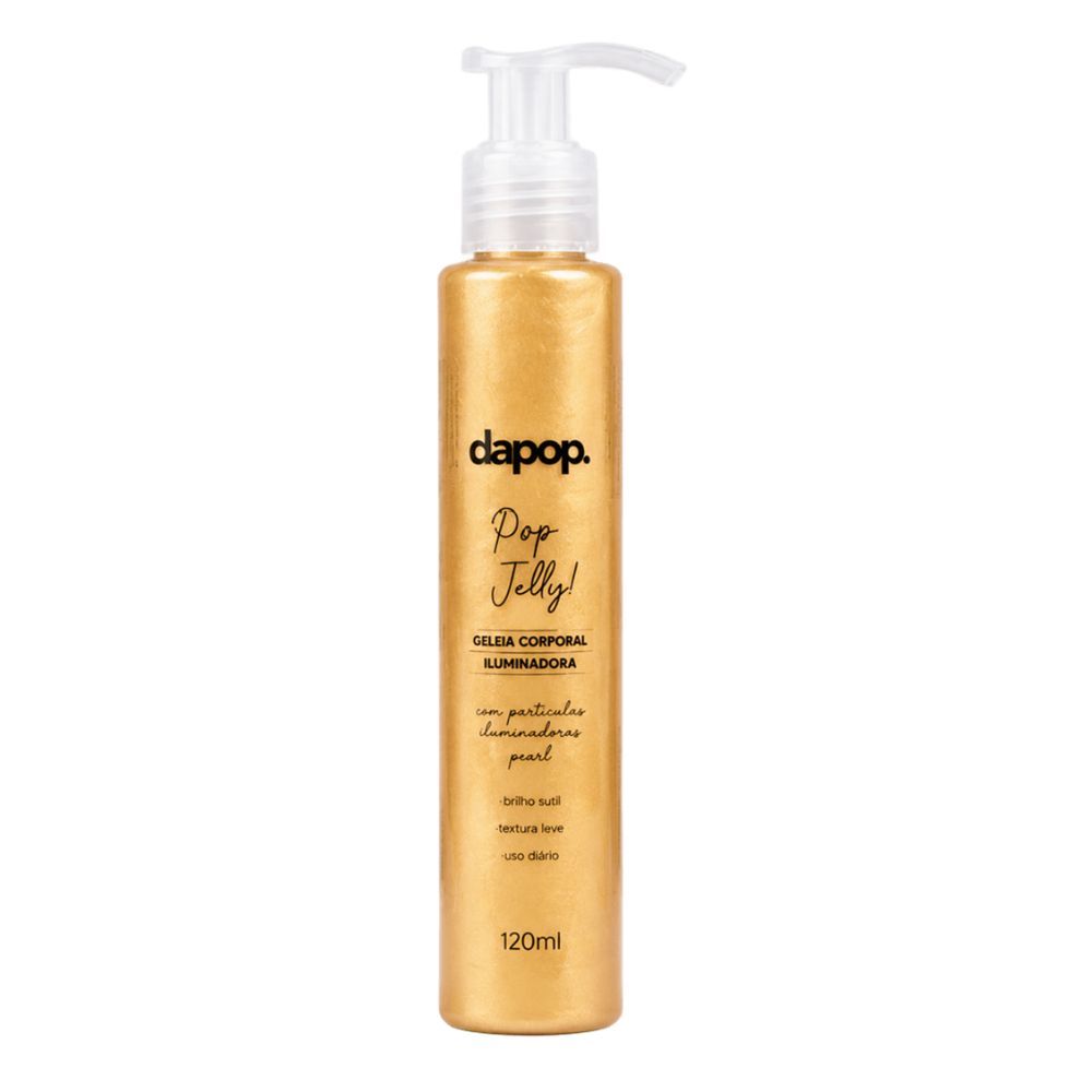 Pop Jelly Gold Geleia Corporal Iluminadora  Dapop 120ml