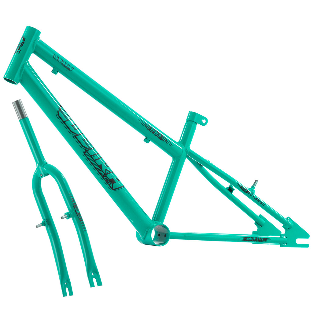 Quadro de Bicicleta Aro 20 Ultra Bikes Em Aço Carbono Com Garfo Rebaixado Masculina Feminina
