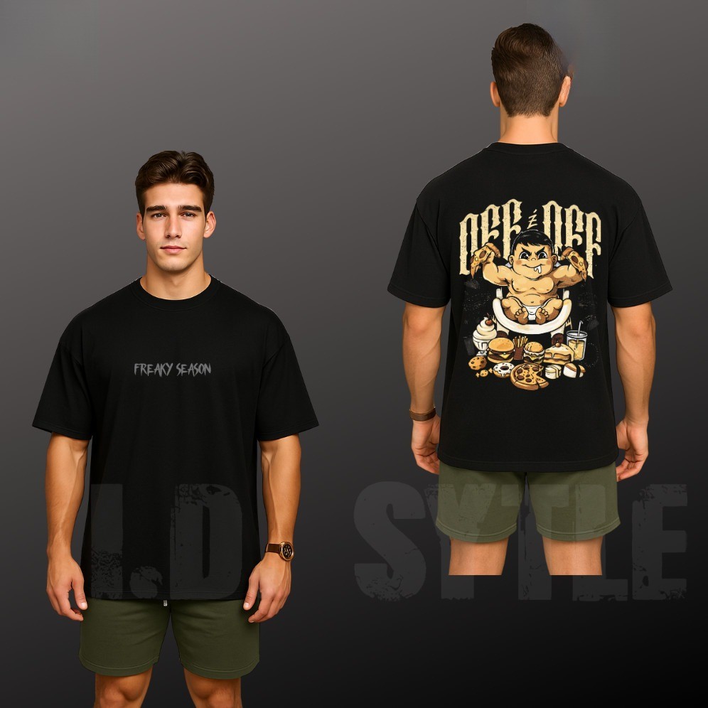 [Camiseta Premium em Algodão Puro]GXG Camiseta Oversized Streetwear Estampada OFF é OFF Treino Pesado Academia Camisa