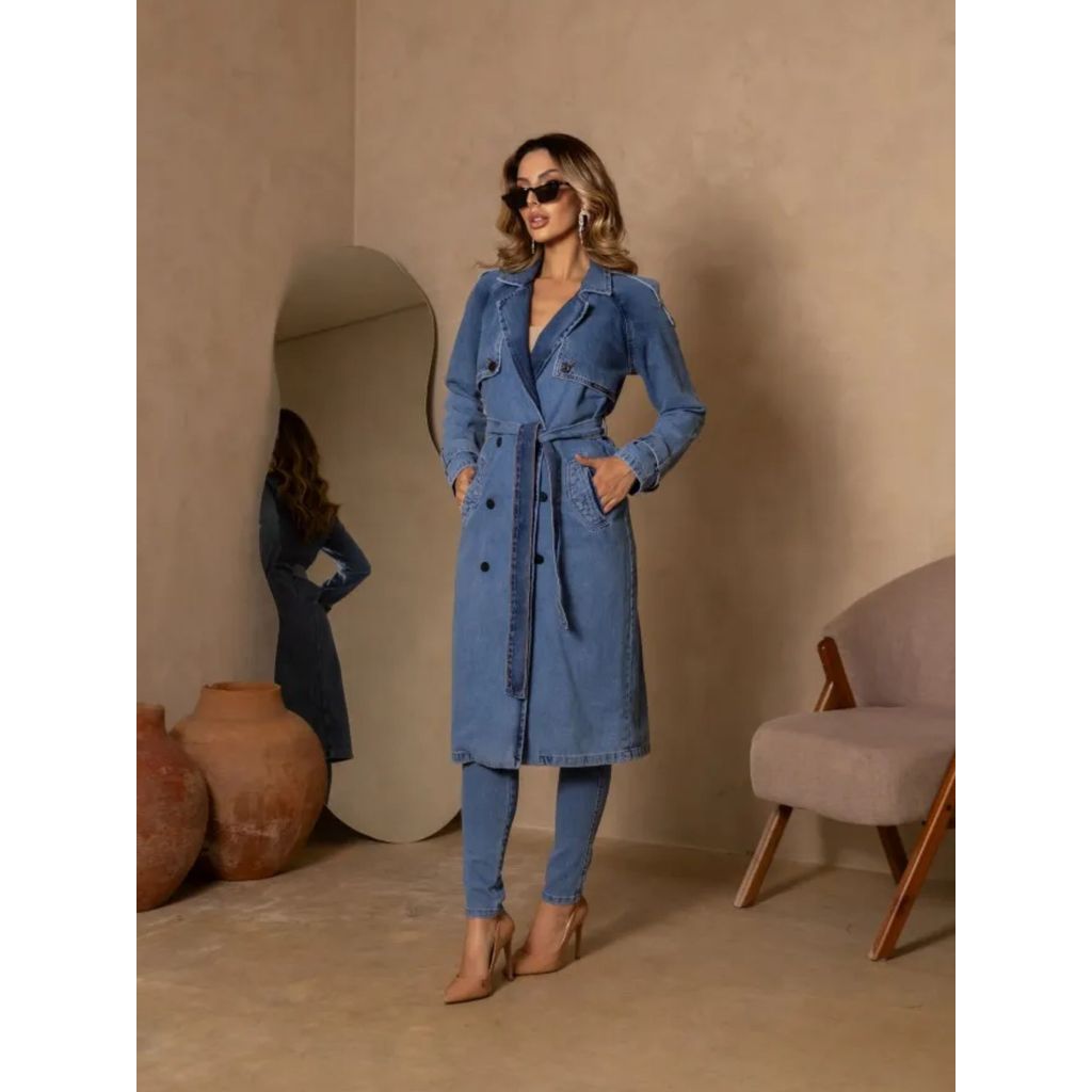 Jaqueta Feminina Trench Coat Revanche 60013