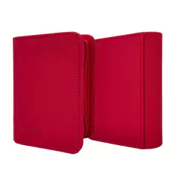 Pasta Premium 1x1 com 30 Folhas para 60 Cartas Vermelha BRA - BC-2071