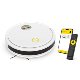 Robô Aspirador Kärcher RCV 2 Aspira e Passa Pano 4000Pa Wi-Fi e Controle Remoto Bivolt