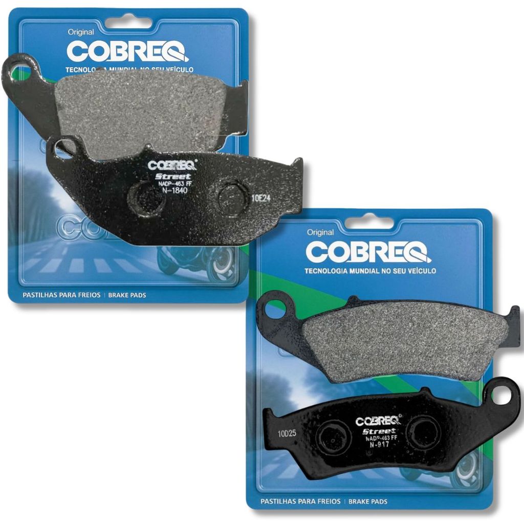 Kit Pastilhas de Freio Xre 190 2016-2024 / Xre 300 Abs 2019-2023 Cobreq