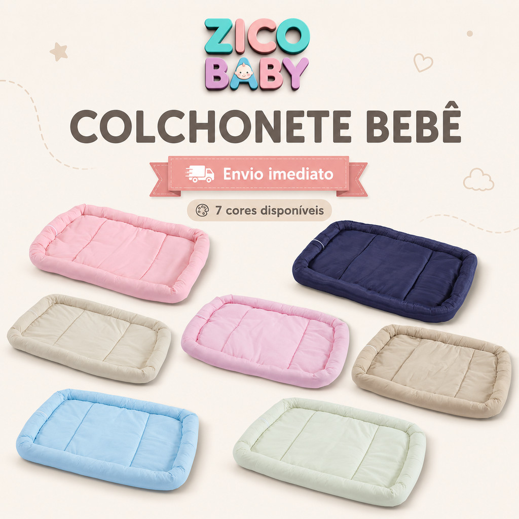 Colchonete de Bebê Dobrável – Viagem, Macio, Portátil, Soneca, Atividade, Berço, Cama, Sofá