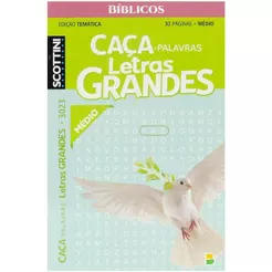 Scottini Caça-palavras Bíblico | Letras Grandes | 32p | N.3023 | Médio