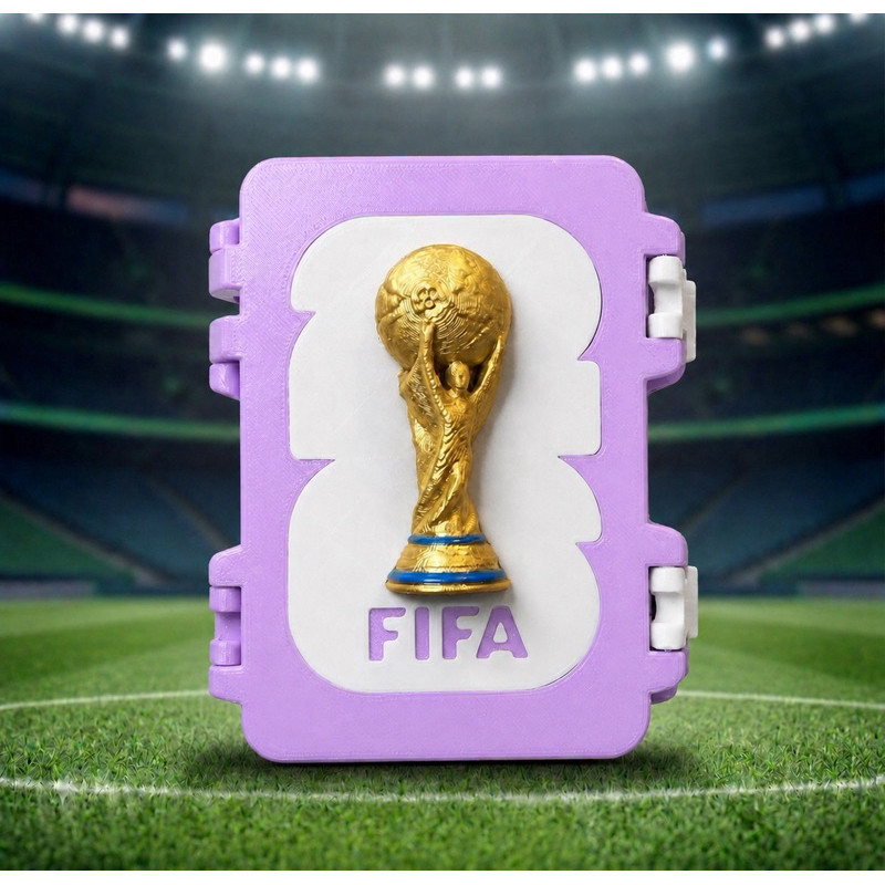 Porta Figurinhas Album Copa do Mundo 2026 Estojo para Guardar Figurinhas Organizador Album Caixa Para Figurinhas Menina