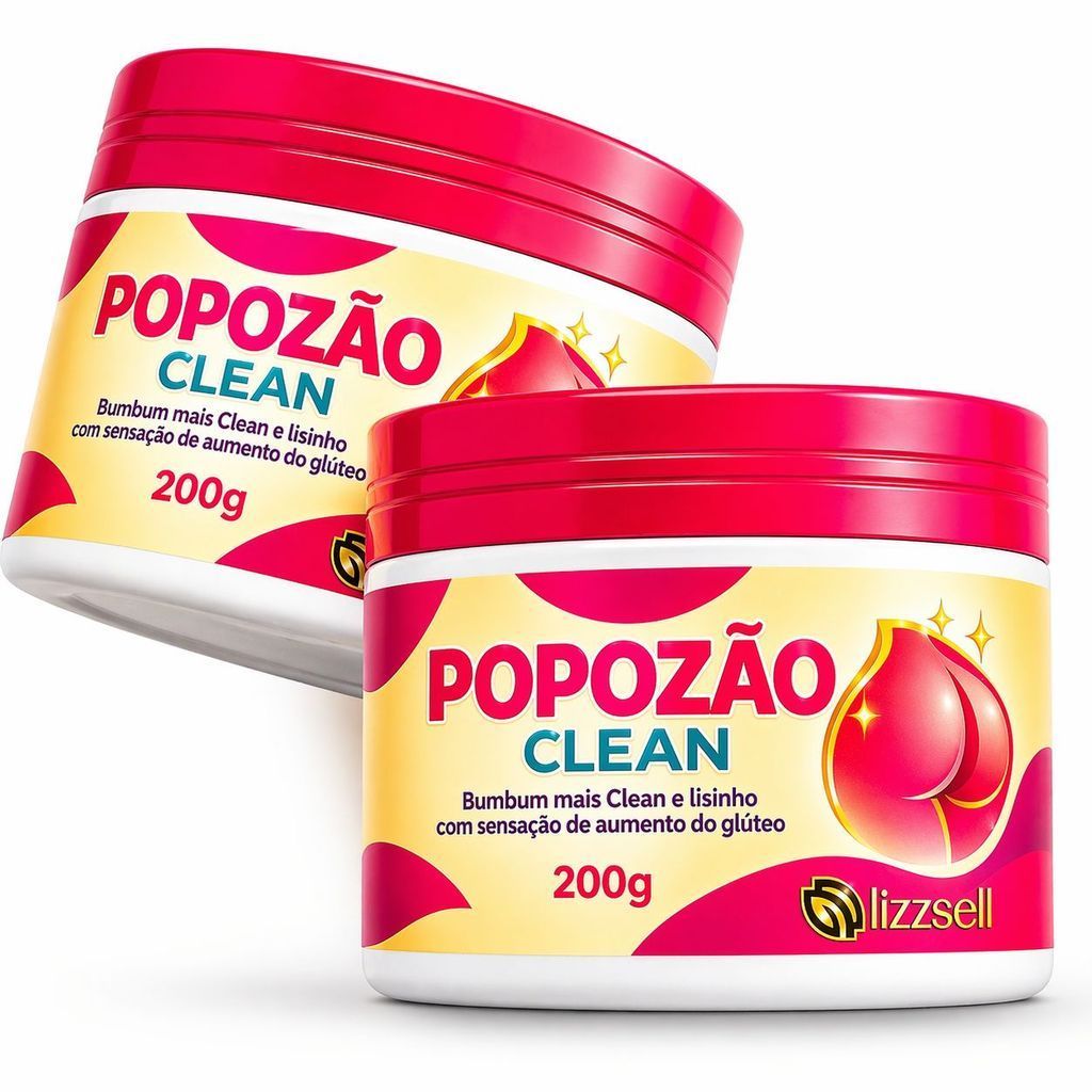 2 Popozão Clean 200ml Popozão Original com nota fiscal
