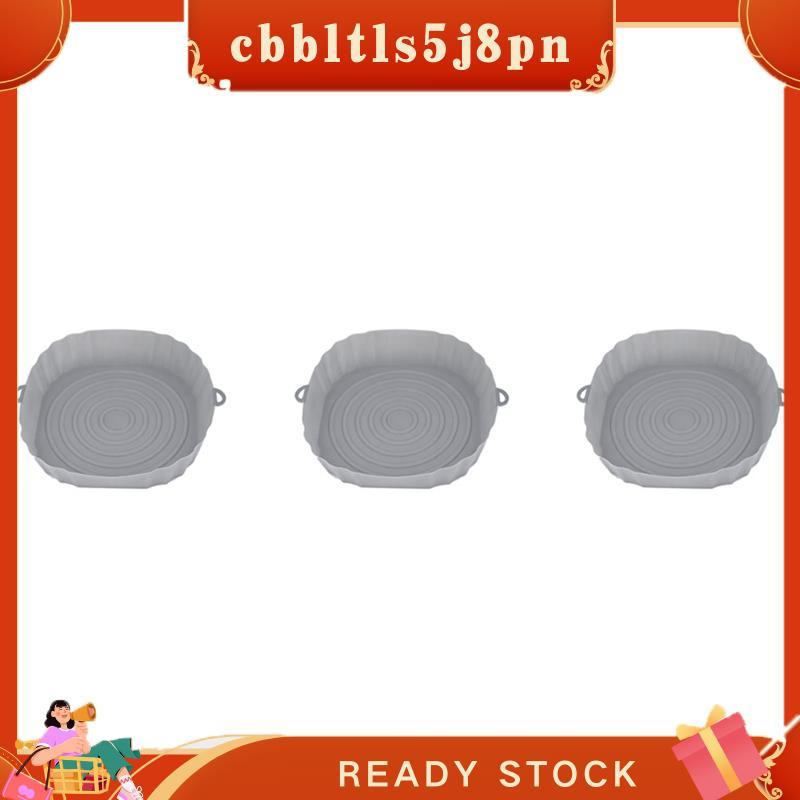 cbbltls5j8pn 3X 20cm Fritadeiras De Ar Forno Assadeira Cesta De Frango Frito Esteira AirFryer Pote De Silicone Redondo R