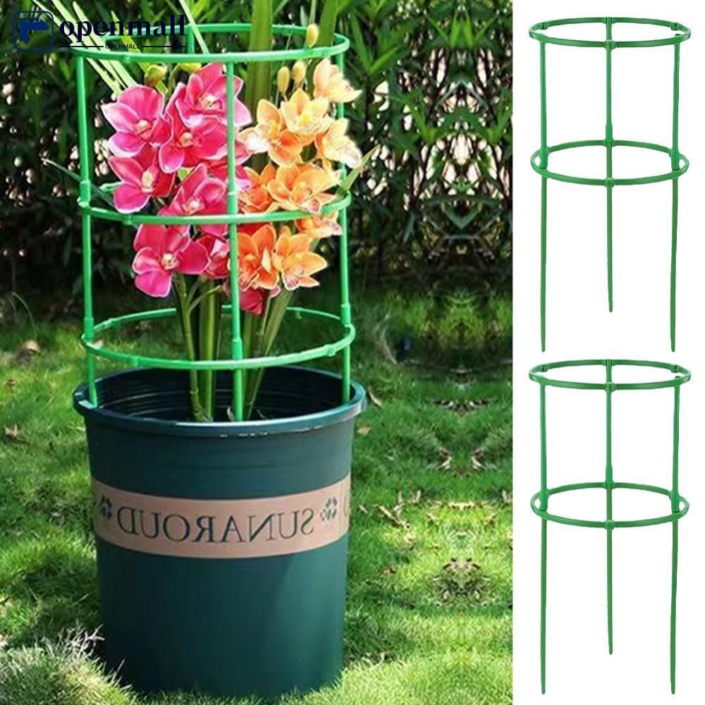 OMALL Suporte De Planta Pilha Meia Redonda Escalada Videiras Estaca Bonsai Haste De Fixação Jardim Titular Flor Anel Rac