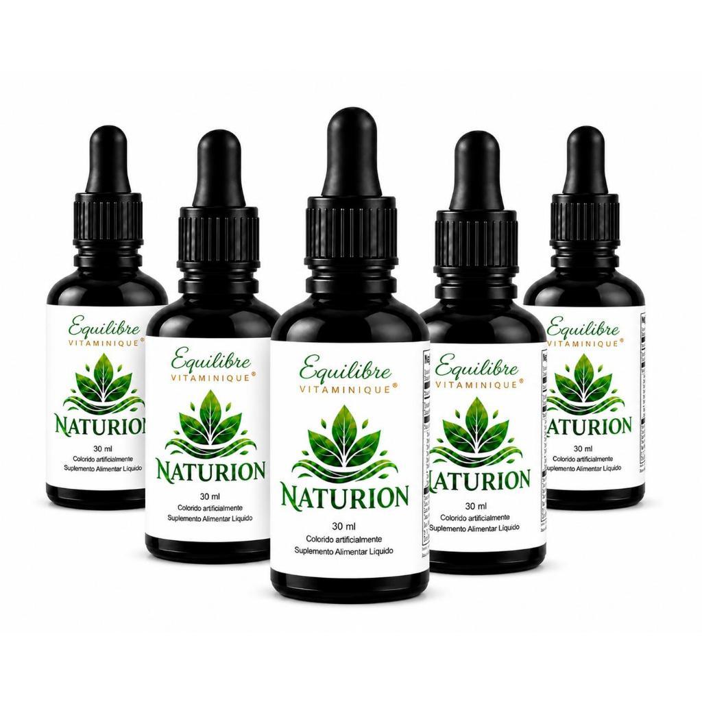 5 Naturion 30ml – Suplemento Alimentar Líquido Fórmula Natural I Disposição e Bem-Estar