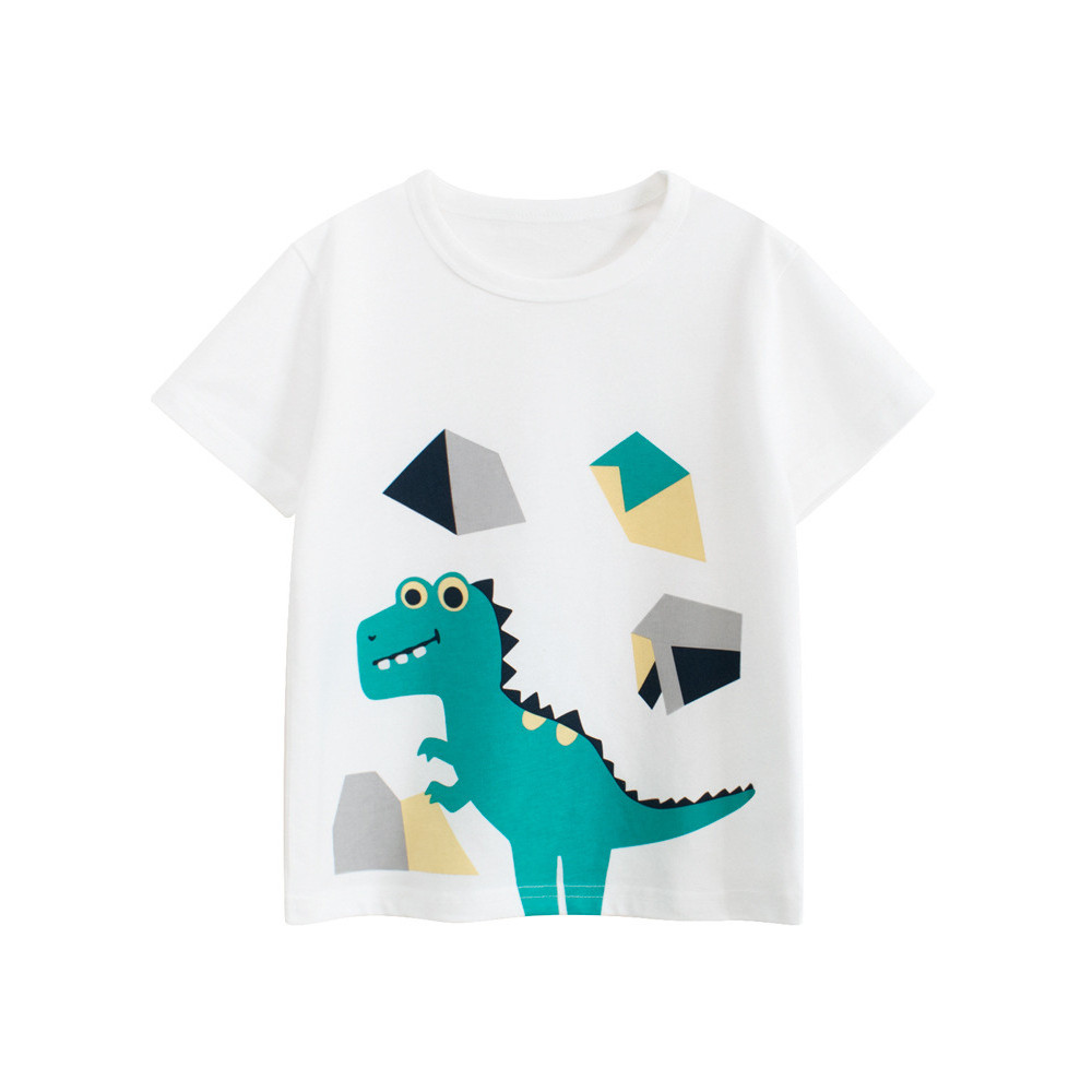 27 crianças puro algodão 2026 verão novo estilo crianças camiseta de manga curta versão coreana roupas infantis meninos 