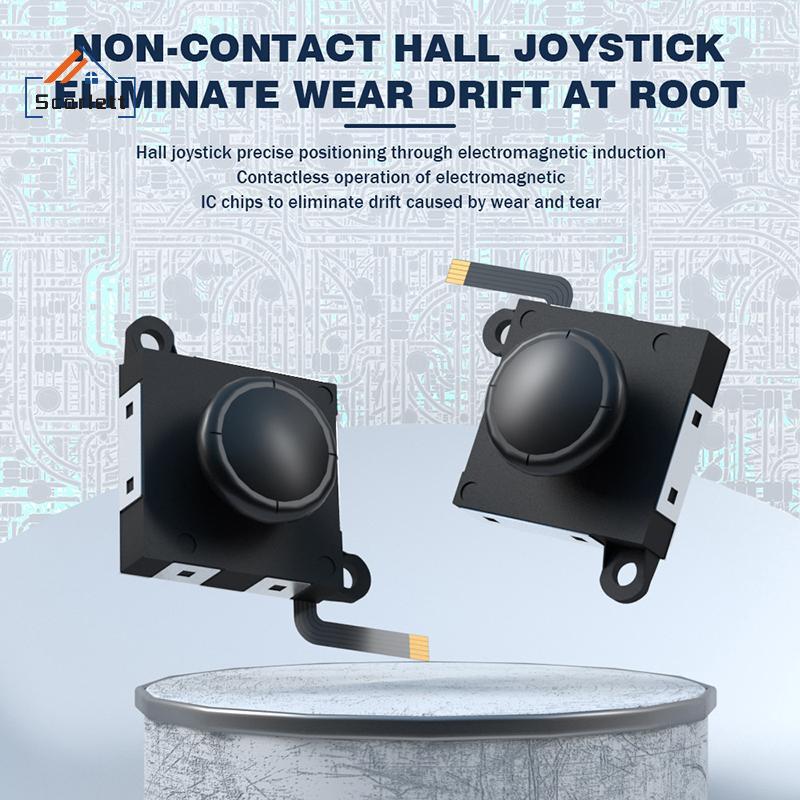 [Scarlett] 1 Pcs Hall Effect Joysti Para Switch/Lite/OLED Joycon Analógico Thumb Sti No Drifting Eletromagnético [Prefer