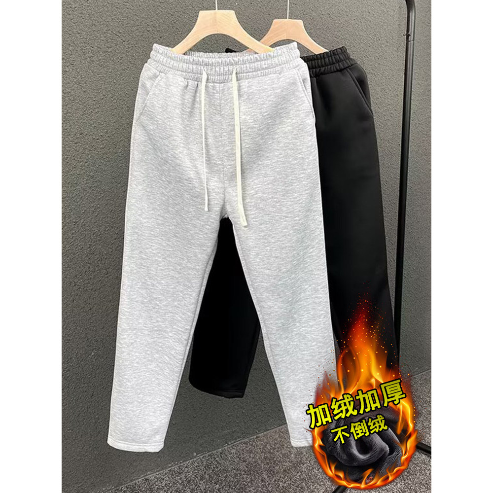 Calças casuais de algodão puro masculinas primavera outono calças esportivas calças masculinas adolescente Street Wear c