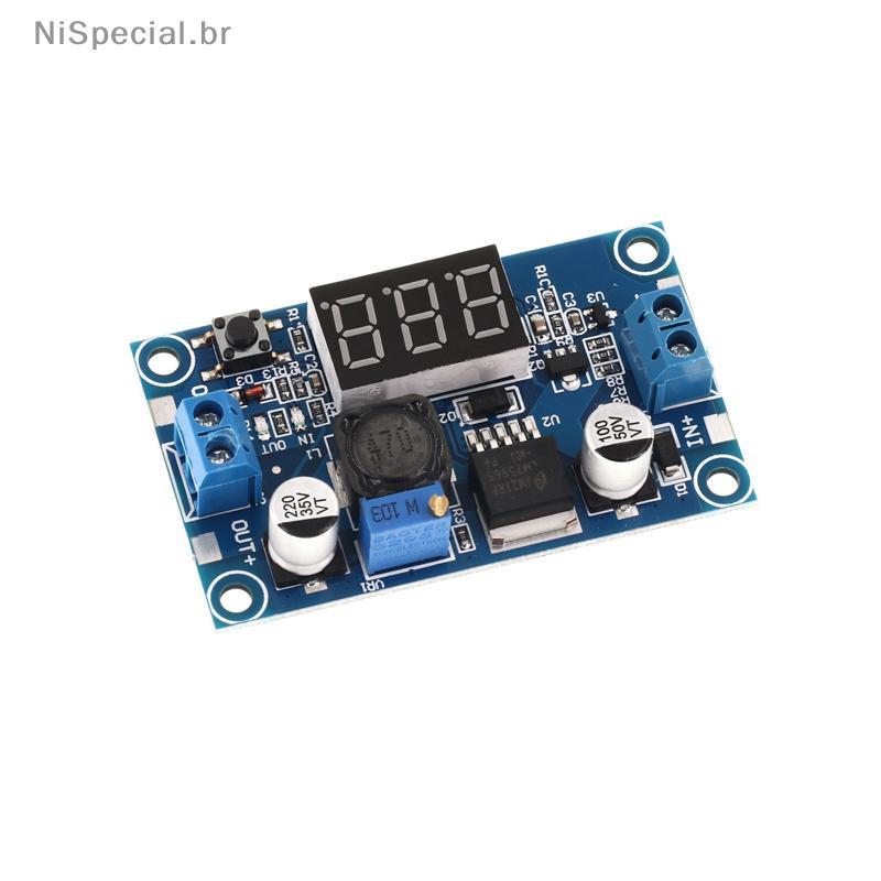 [Nis] LM2596 DC Conversor Abaixador Ajustável Regulador De Tensão Display LED Voltímetro Bu Adaptador Módulo De Fonte De