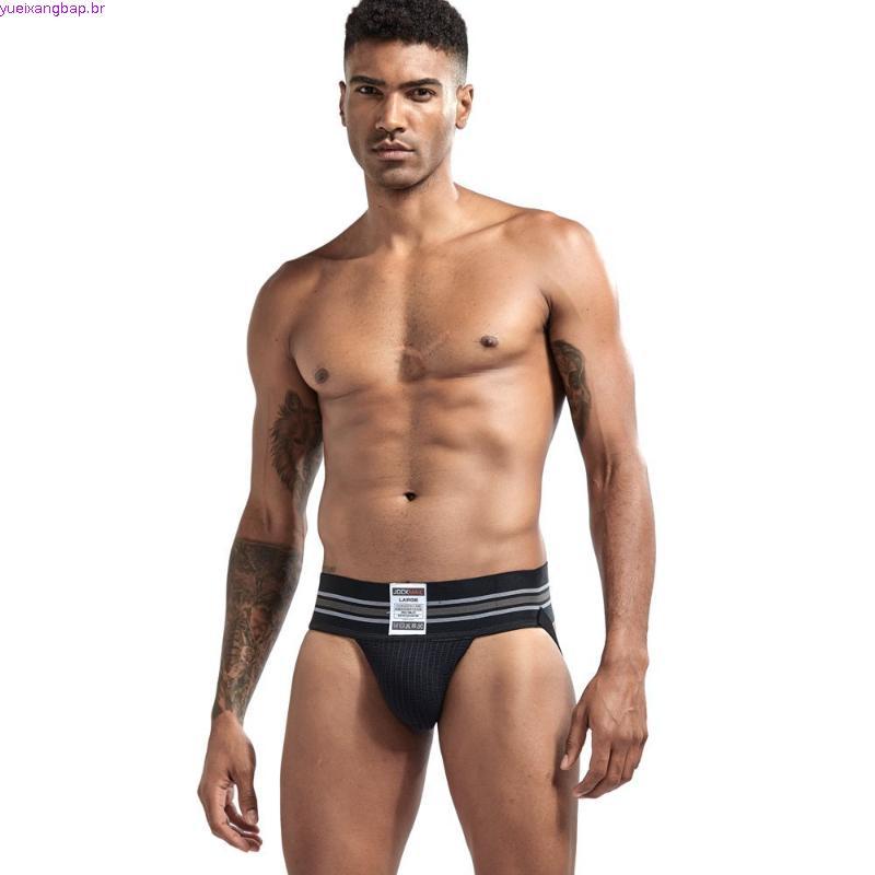 3 Unidades/Pacote Masculino Jock Cinta Briefs Atlético Jockstrap Esporte Cuecas Titular