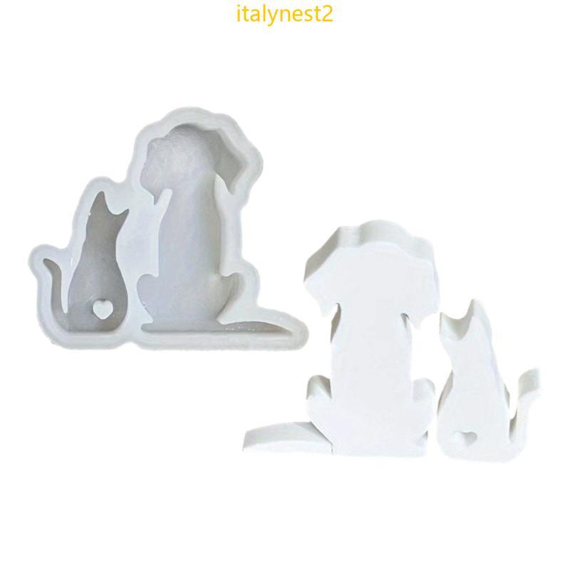 Billy Moldes Animais Silicone Cães E Gatos Emplastros Fundição Ornamento Resina Epóxi Artesanato Suppl