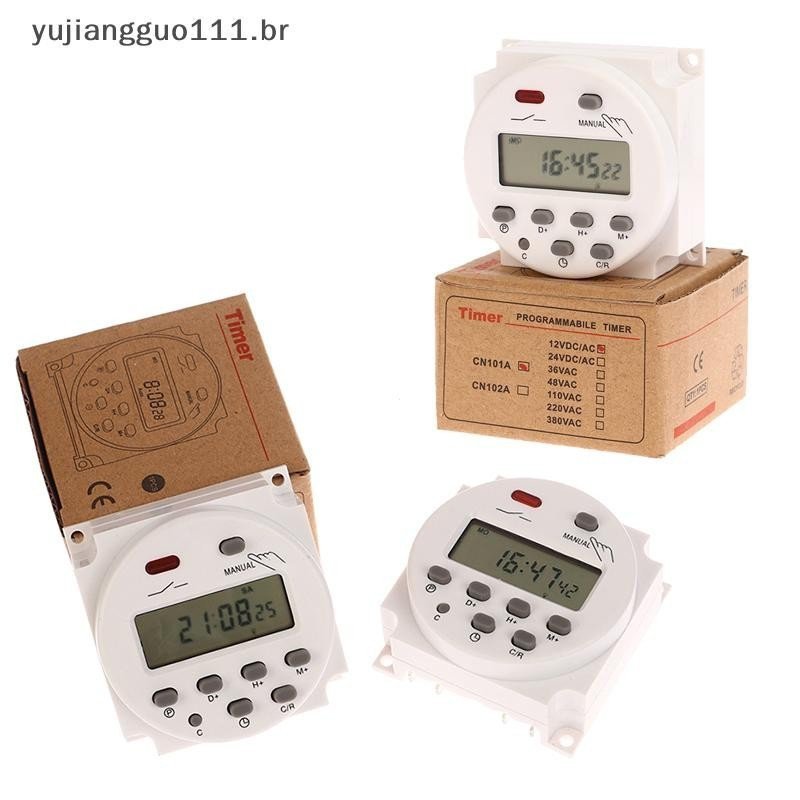 # Novo 1Pc 12V 24V 110V 220V CN101A Digital LCD Temporizador De Energia Programável Interruptor De Tempo Relé CN101 .