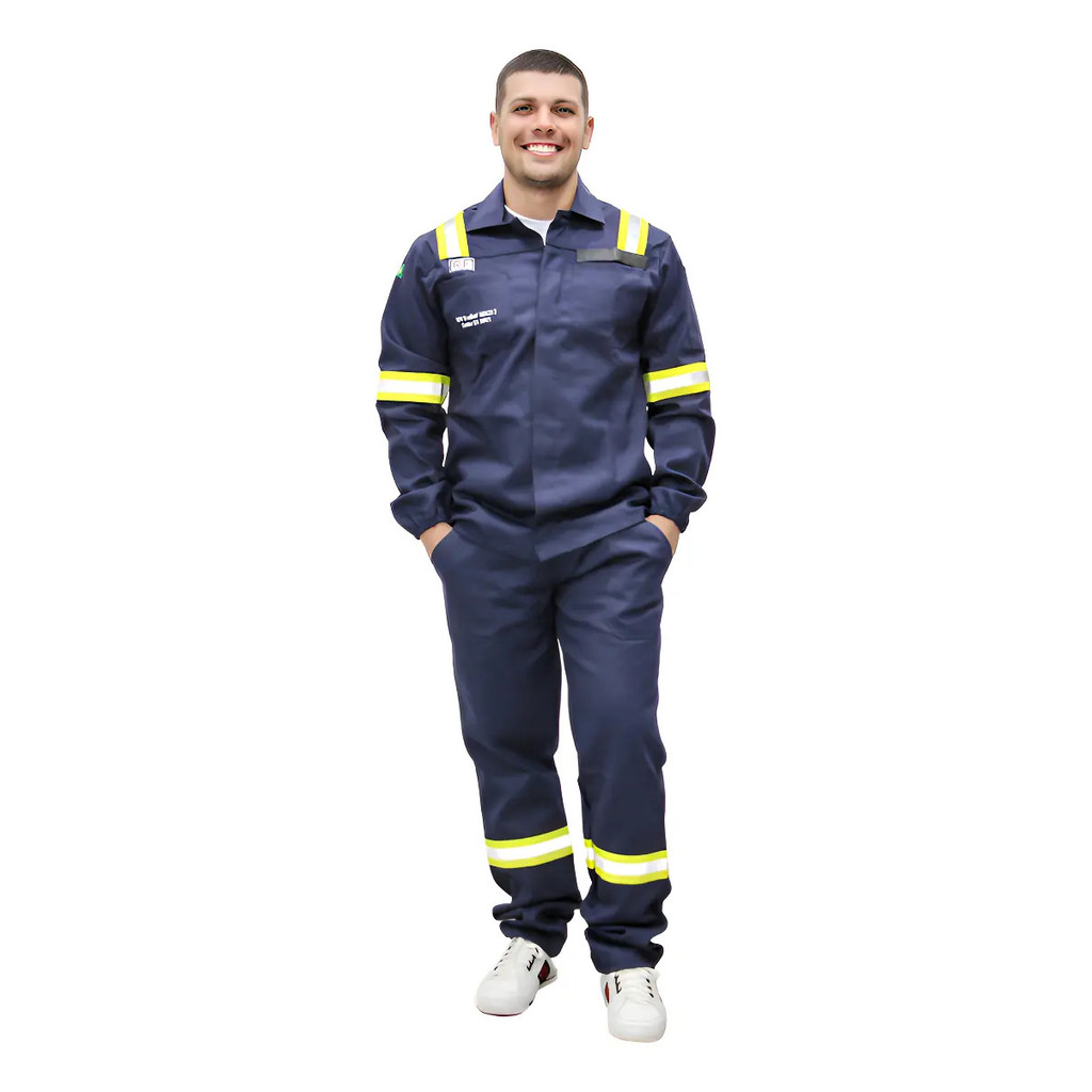 Roupa Antichamas Nr10 Atpv 11 Cal/cm² Risco 2 Arco Eletrico Reforçada - RIPSTOP ( ANTI-RASGO)