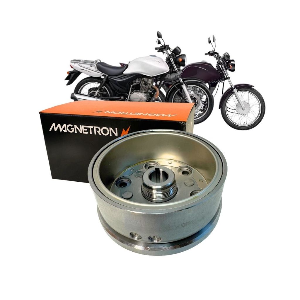 Volante Magneto Para Honda Cg Fan 125 Cg Cargo 125 Es Esd 2009 a 2015 Bros 125 Magnetron 90230920