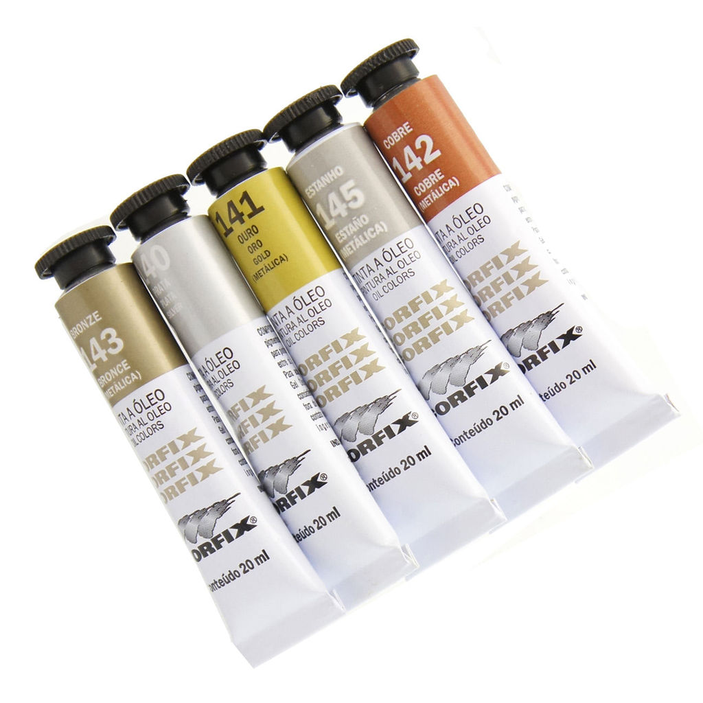 Tinta a Óleo 20ml Gr-1 Corfix Tons Metálicos