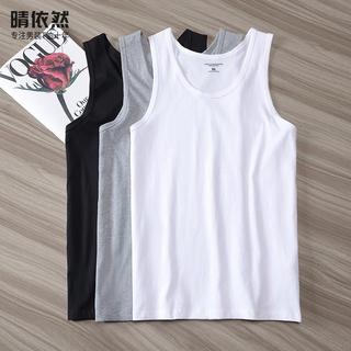 Colete masculino de verão, sem mangas, solto, algodão puro, roupa de rua, colete esportivo exclusivo, roupas superiores 