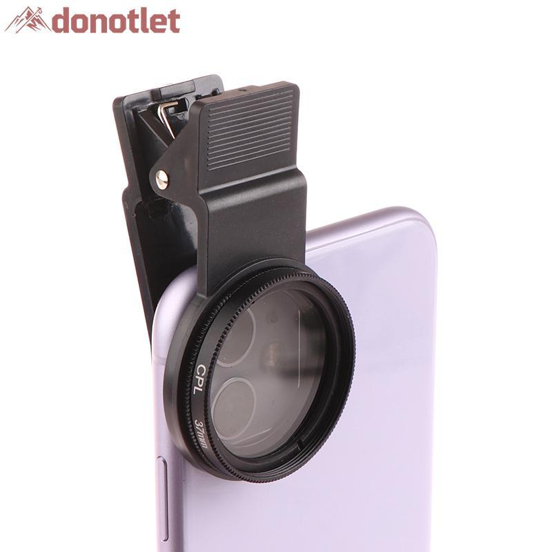 Donotlet Universal Com Clipe Portátil Profissional Telefone Polarizador Lente Grande Angular 37/52MM Filtro CPL Câmera C