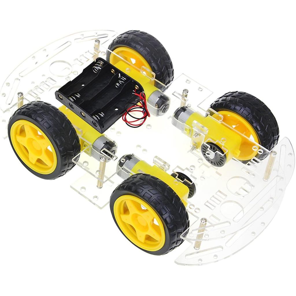 Kit de Chassi de Carro Robô Inteligente DIY da Perseids, Brinquedo Educacional com Rodas com Encoder (Sensor de Velocida