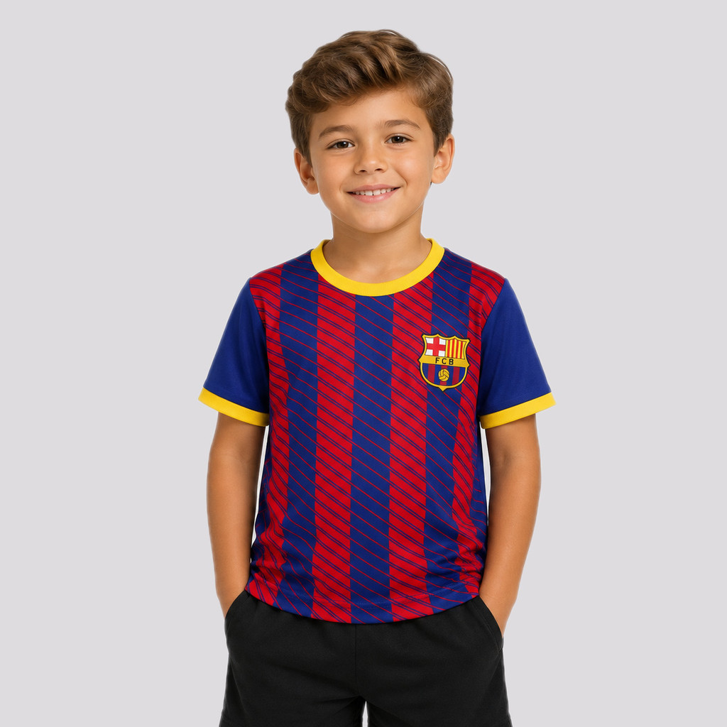 Camisa Barcelona Illuvium Infantil Azul