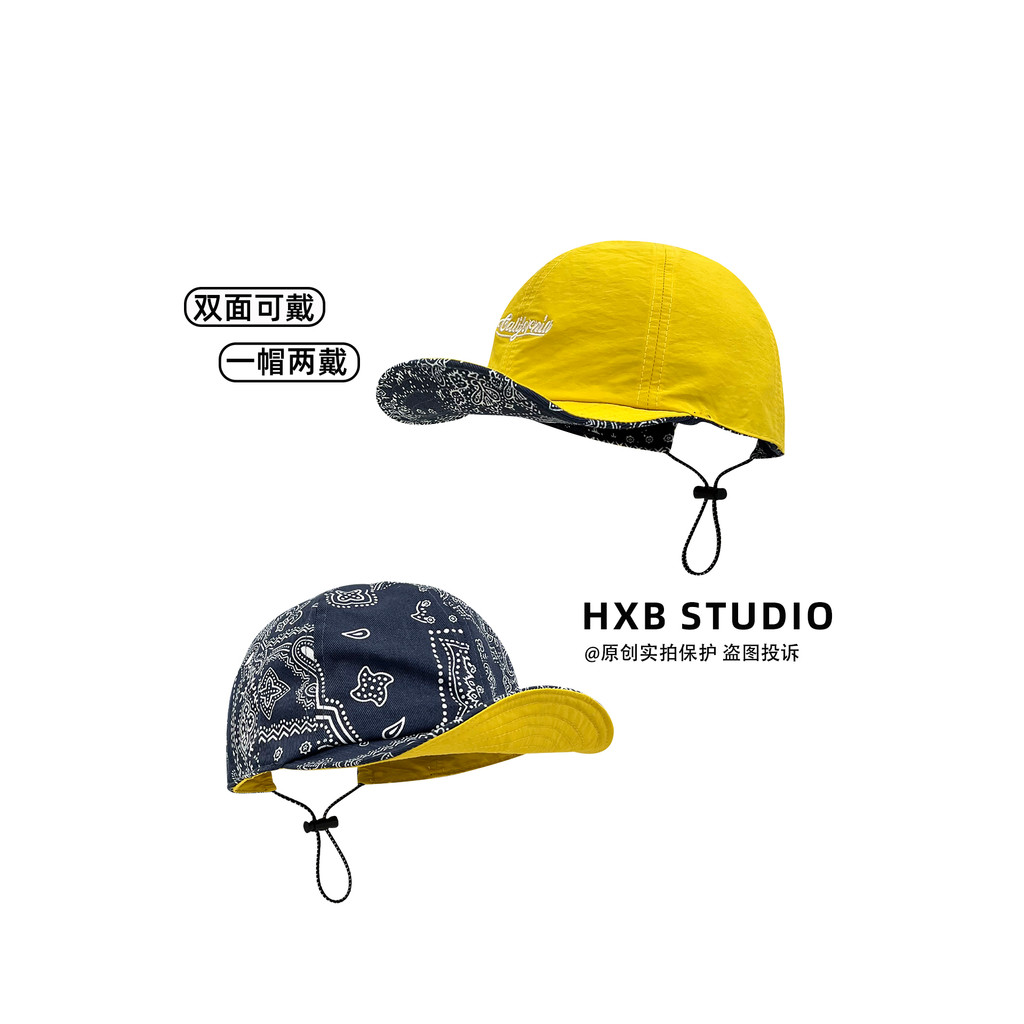 Nicho Design dupla face de secagem rápida flor castanha de caju boné de beisebol de aba Flip masculino feminino Casual A