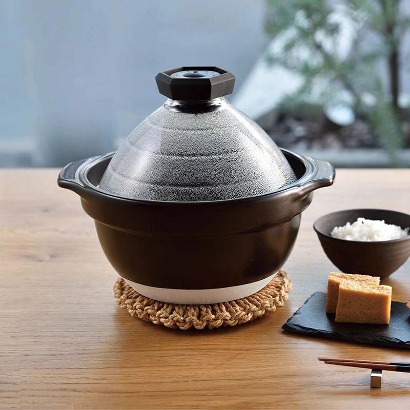 [Loja principal] HARIO Japonês Fundo Branco Pote de Cerâmica Doméstico Multifuncional Caçarola Panela de Ensopado Panela