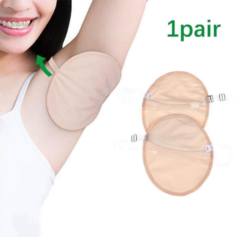 Stamina Axilas Almofadas De Suor Lavável Axila Absorvente Guardas Vestido Transpiração Escudo Ombro Desodorante Almofada