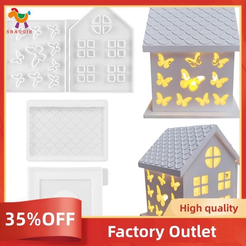 1 Conjunto De Moldes De Silicone Para Casa 3D , Resina , Concreto , Borboleta , Castiçal , Molde , Decoração Em Forma De
