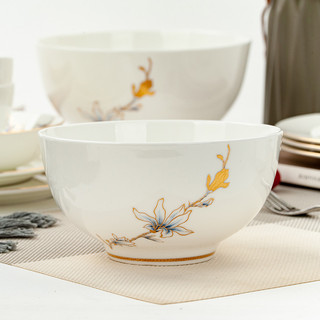 Tigela olímpica T Tangshan Bone China Tigela estilo australiano de 20 cm Tigela estilo Hong Kong Tigela de boca reta de 