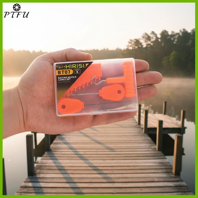 PTFU > Agulha De Isca De Pesca Carpa 4 Peças Pa Acessórios Convenientes Para Boilies Pellet Worm Bait Use Novo
