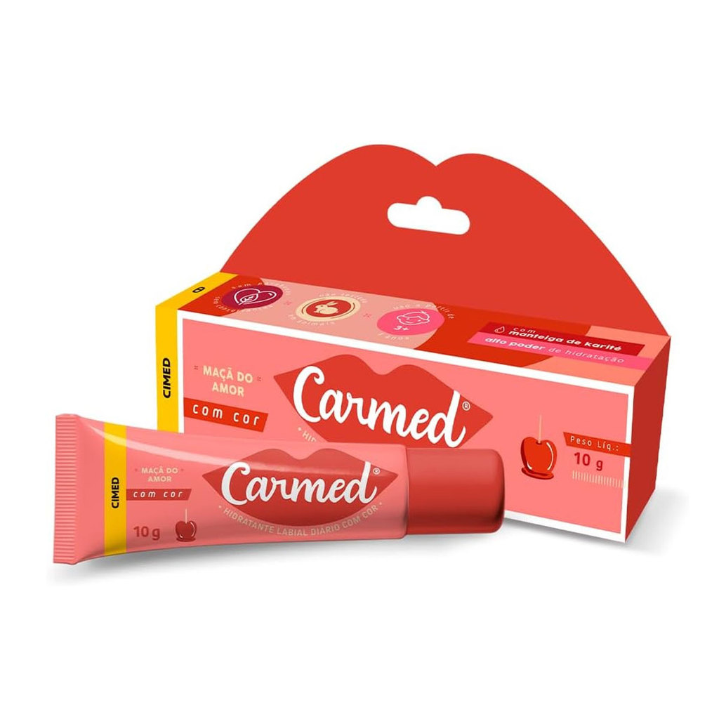 Hidratante labial Carmed Maçã do Amor 10g