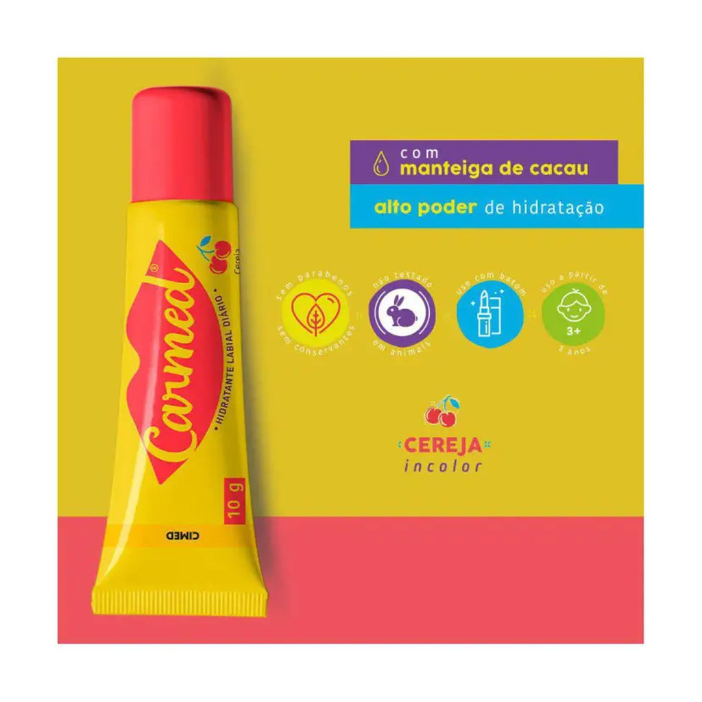 Hidratante labial Carmed Cereja 10g — imagem 2 de 2