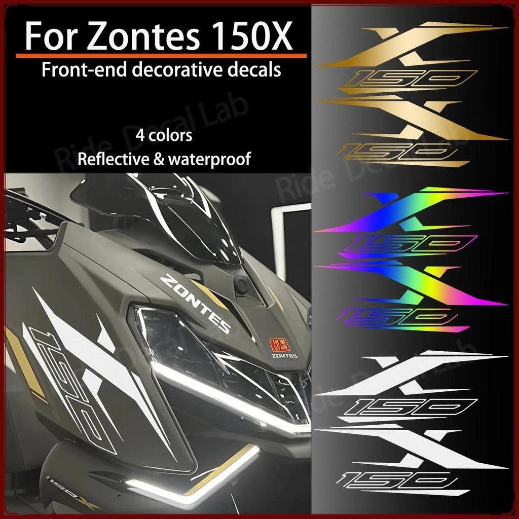 Fender ZT150X Decalques Do Pára-Choque Dianteiro Para Zontes 150X Personalização Da Motocicleta De Vinil Ambos Os Lados