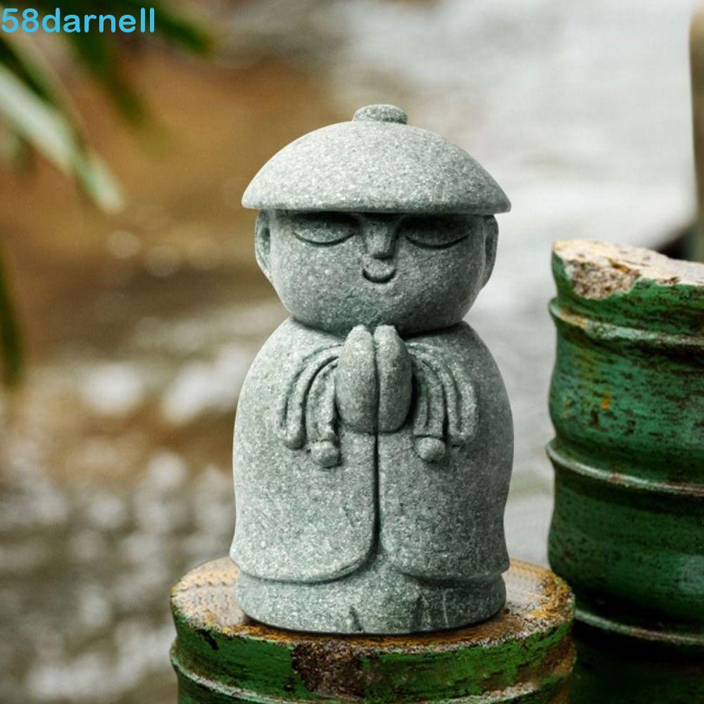 Estátua De Buda DARNELL , Estatueta De Pequenos Monges Em Miniatura Fofa , Jardim De Ornamento De Zen Requintado Feito À