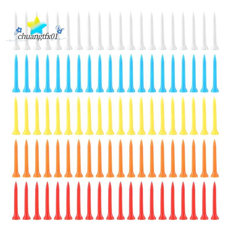 [Promover C] 100 Peças Camisetas De Golfe 54 mm De Cor Mista De Plástico