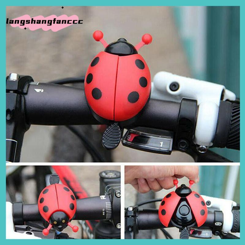 [LANGC] 1 Peça Sino Joaninha De Bicicleta Desenho Animado De Ciclismo Adorável Buzina De Alarme Para Passeio Infantil BR