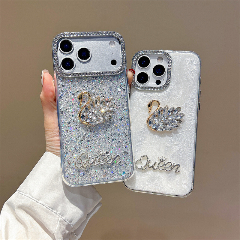 Adequado Para Iphone 17 Promax 6/7/8 X/XS Xms XR11 12 13 14 15 16 Inclui Capa De Telefone Pro Max/Plus Com Enfeites De L