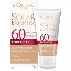 Protetor Solar Facial Loreal Paris Antirrugas FPS60 Cor 40G